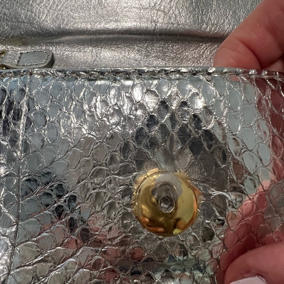 Silver python clutch purse - Picture 11 of 12